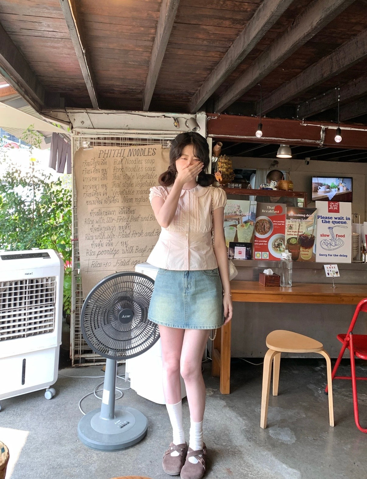 ♡ Mivie Tie-Up Shirt [Pre-Order]