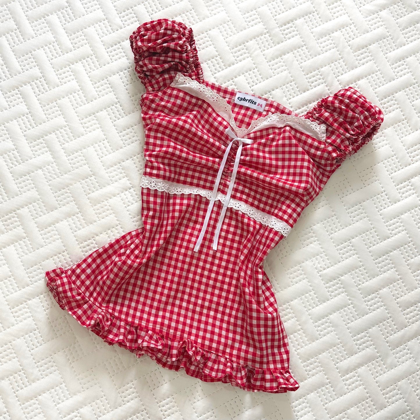 𐙚 Ruby Gingham Top