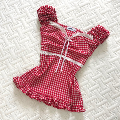 𐙚 Ruby Gingham Top