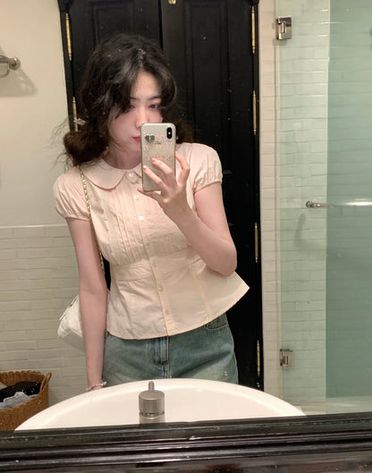 ♡ Mivie Tie-Up Shirt [Pre-Order]