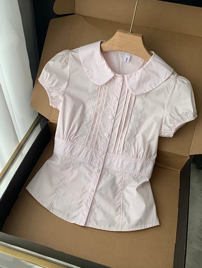 ♡ Mivie Tie-Up Shirt [Pre-Order]