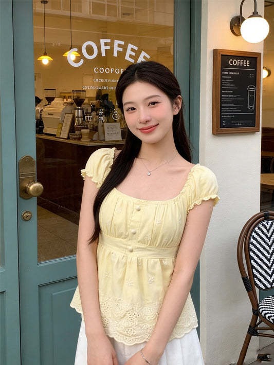 𐙚 Buttercup Milkmaid Top [Pre-Order]