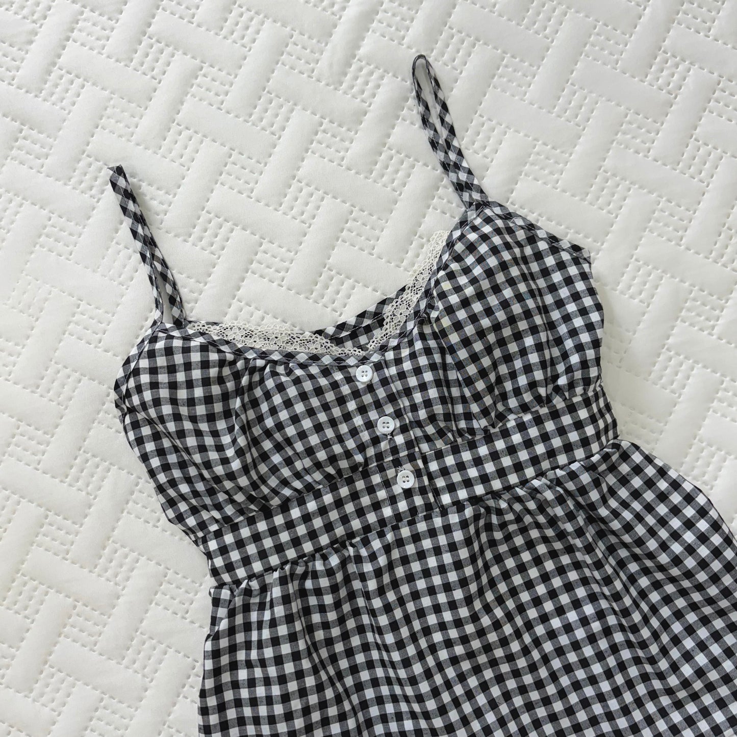 𐙚 Rei Black Gingham Top