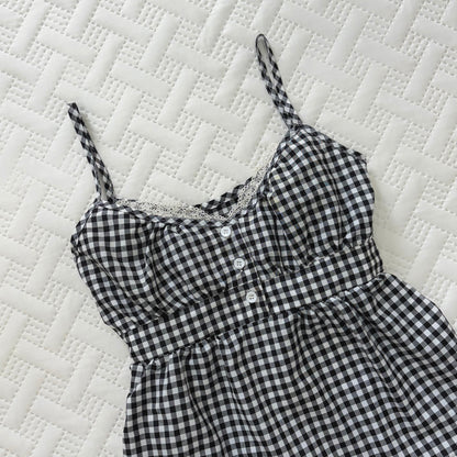 𐙚 Rei Black Gingham Top