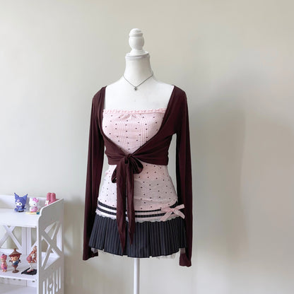 𐙚 Strawberry Latte Two-Piece Set