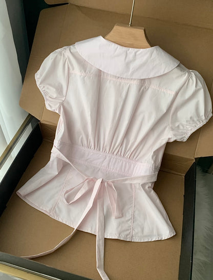 ♡ Mivie Tie-Up Shirt [Pre-Order]