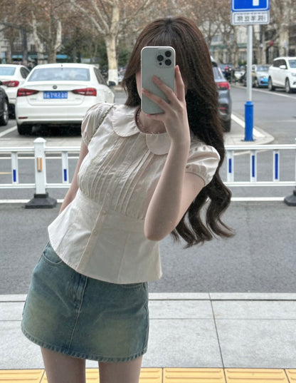 ♡ Mivie Tie-Up Shirt [Pre-Order]