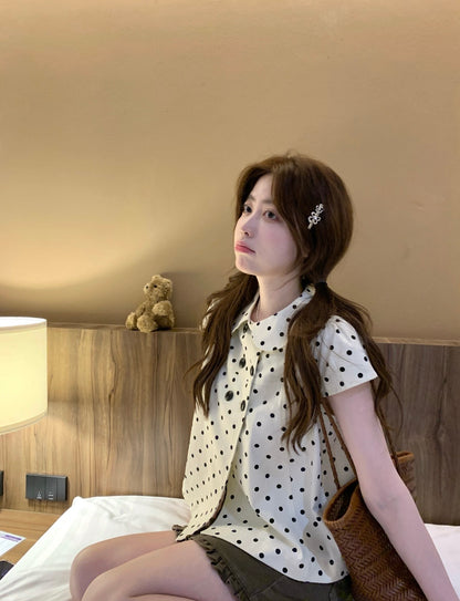 𐙚 Eloise Polka-Dot Shirt [Pre-Order]