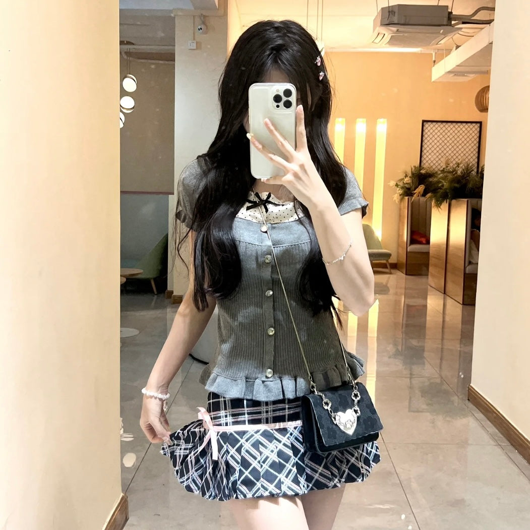 𐙚 Dark Milkmaid Top