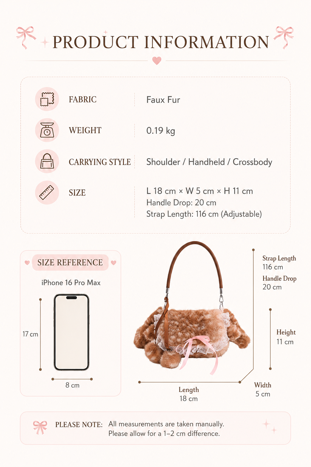 𐙚 Fawn Bambi Bag [Pre-Order]