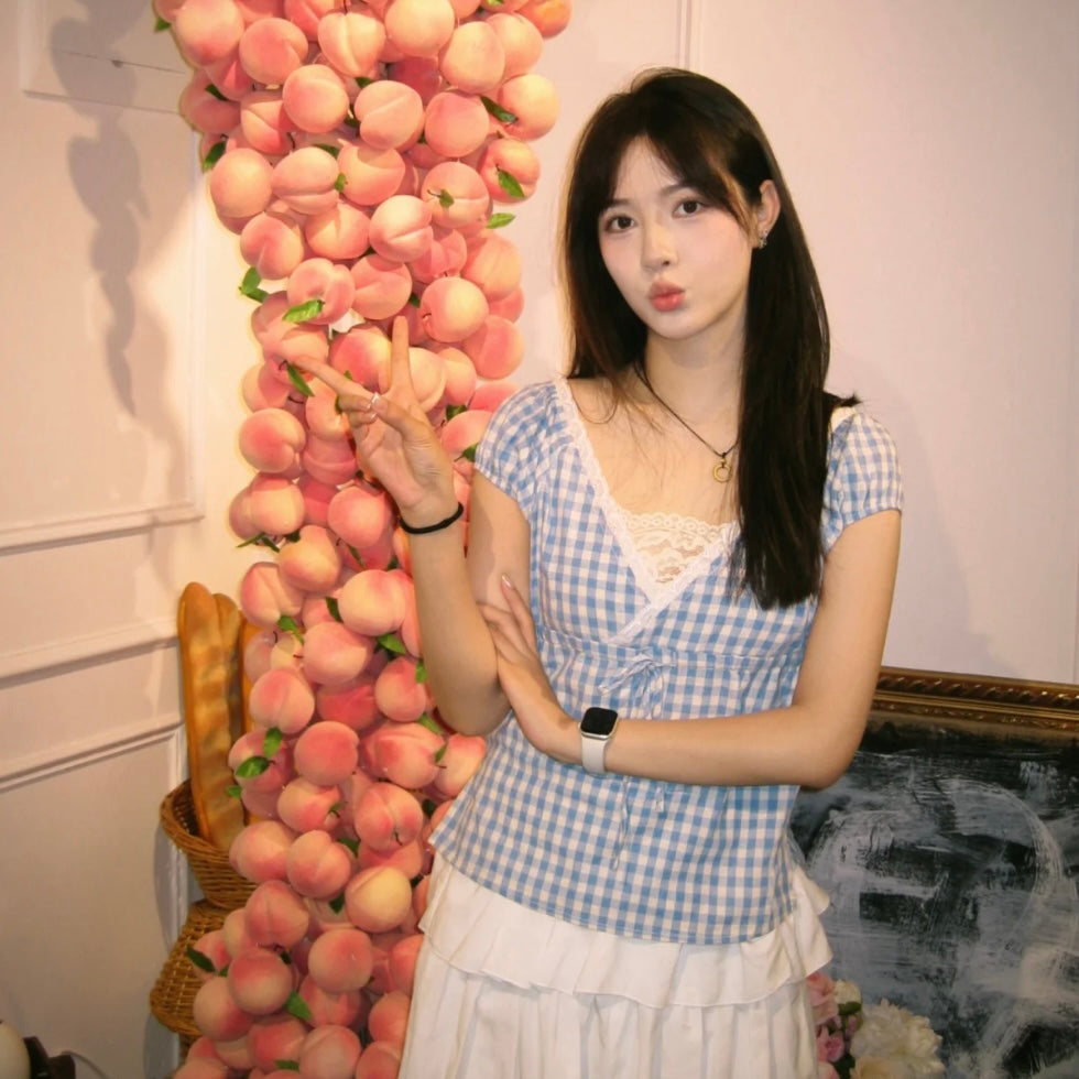 𐙚 Cecelia Gingham Top