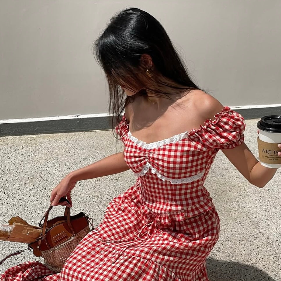 𐙚 Aurelia Gingham Top