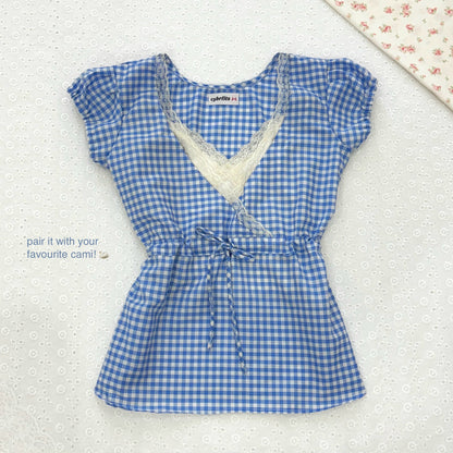 𐙚 Cecelia Gingham Top