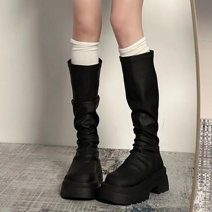 𐙚 Knee High Leather Boots